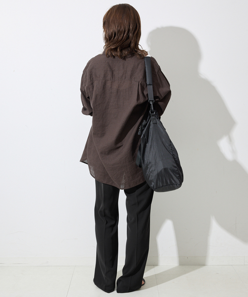 SLOBE IENA ピンタックセミフレアパンツ　ブラック　L 40 ピンタックセミフレアパンツ（その他パンツ）｜SLOBE IENA