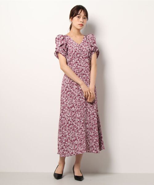 SNIDEL（スナイデル） 半袖ワンピース 1 ワインレッド レディース