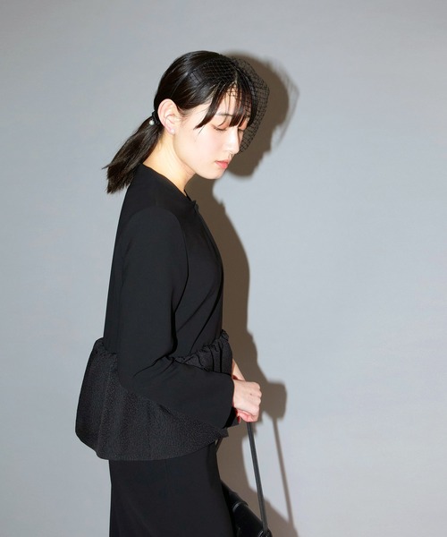 Ranerrh セットアップ ペプラムデザインフォーマルドレス「喪服