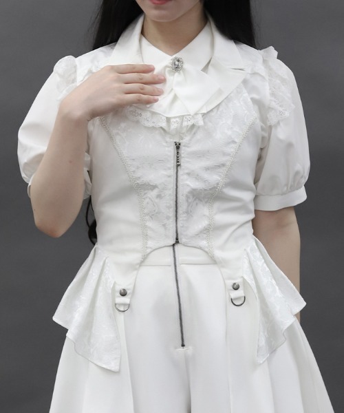 ベスト ジレ ポリエステル ジャガード ベスト レディース axes femme POETIQUE ベスト ジレ ジャカードホルターベスト