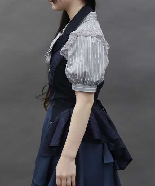 ベスト ジレ ジャカードホルターベスト レディース axes femme POETIQUE ベスト ジレ ジャカードホルターベスト