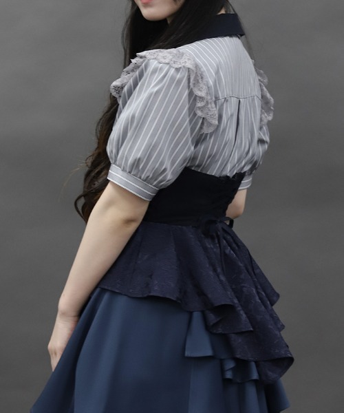 axes femme POETIQUE ベスト ジレ ジャカードホルターベスト