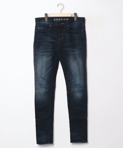 DENHAM 「DENHAM」 加工スキニーデニムパンツ - ネイビー メンズ
