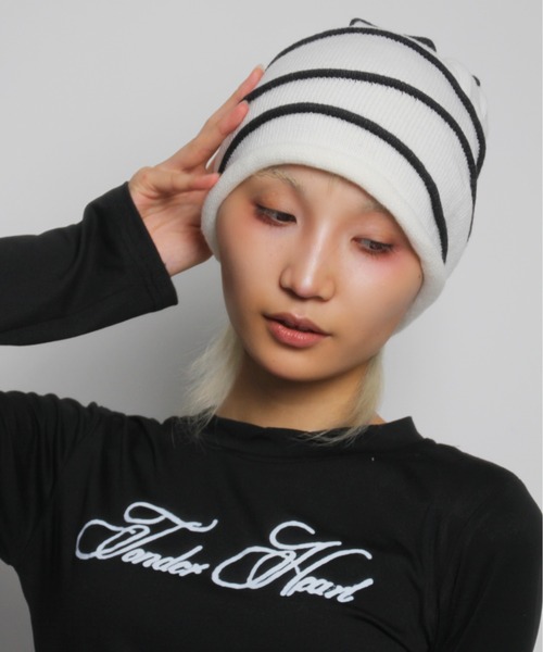 Port（ポート） ニット帽 ニットキャップ 「 IMARI / イマリ 」 ライン