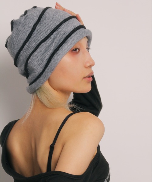 Port（ポート） ニット帽 ニットキャップ 「 IMARI / イマリ 」 ライン