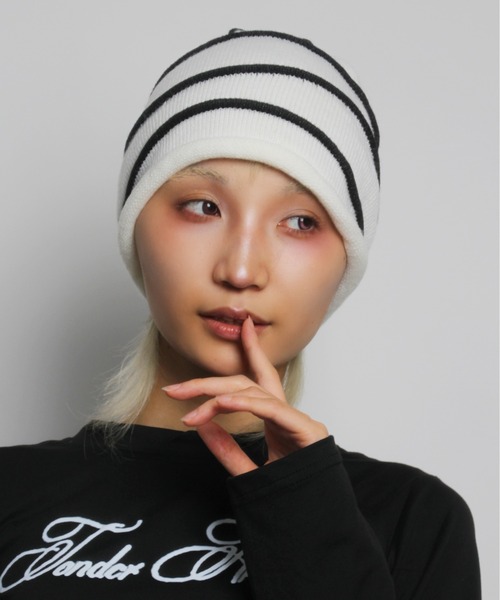 Port（ポート） ニット帽 ニットキャップ 「 IMARI / イマリ 」 ライン