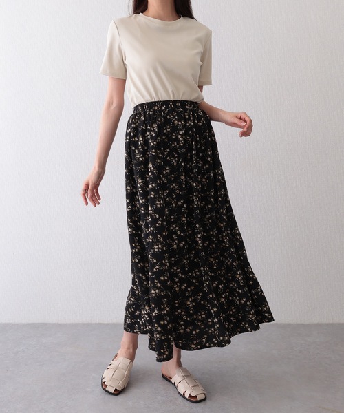 Lace Ladies（レースレディース） スカート 小花柄 ギャザー ロング