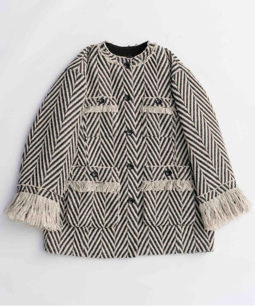 Cut-off Tweed Overcoat メゾンスペシャル　ツイードコート ☆MAISON SPECIAL☆Cut-off Tweed Overcoat - メルカリ