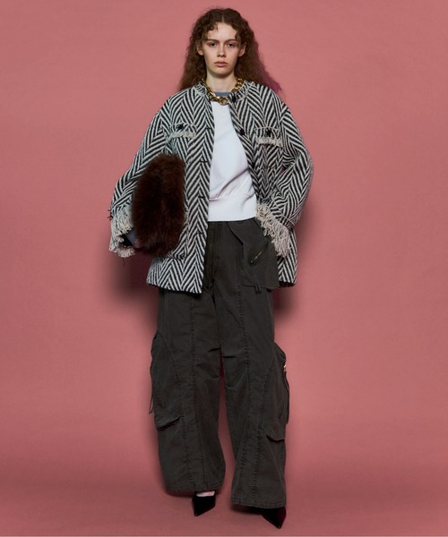 Cut-off Tweed Overcoat メゾンスペシャル　ツイードコート ☆MAISON SPECIAL☆Cut-off Tweed Overcoat - メルカリ