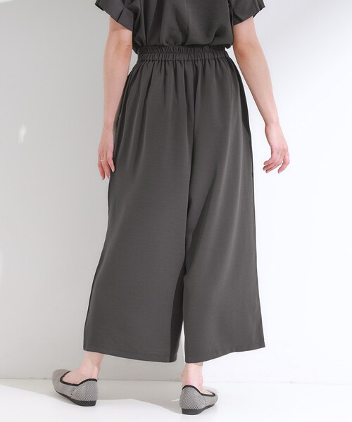 ご予約品です。 DRESKIP パンツ 「S-LL/セットアップ可/ひんやり」上品に揺れる