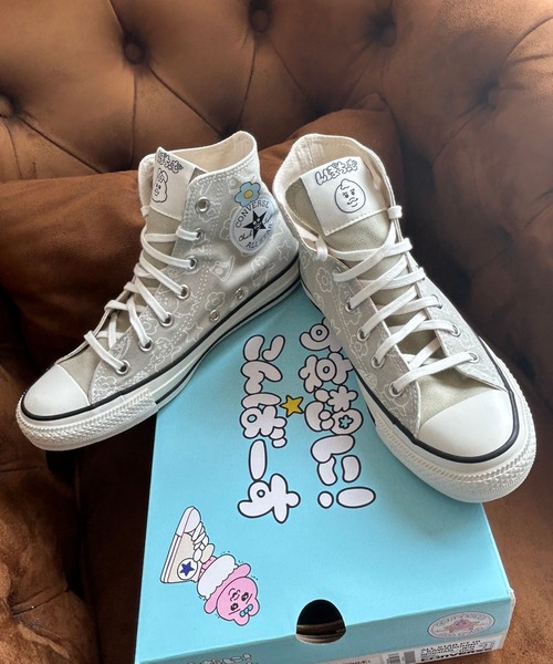 き*ら様 んぽちゃむ×コンバース んぽちゃむスニーカー　24cm CONVERSE × 可哀想に！が夢のコラボ！おぱんちゅうさぎ＆ん