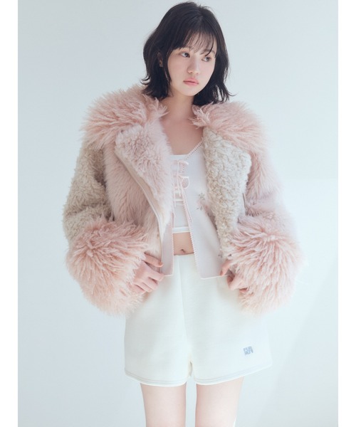 FURFUR（ファーファー） レザージャケット ライダース エコファー