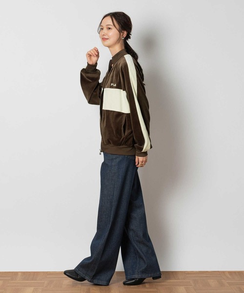 FILA（フィラ） ジップアップブルゾン L ベージュ レディース