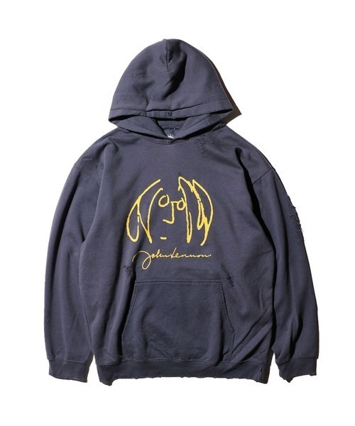パーカー THRIFTY LOOK / スリフティールック WORN-OUT'JOHN LENNON'HOODIE ジョンレノン メンズ レディース