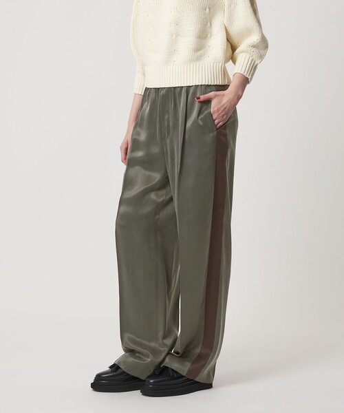 ASTRAET（アストラット） パンツ キュプラ ツイル ソクショウ ワイド