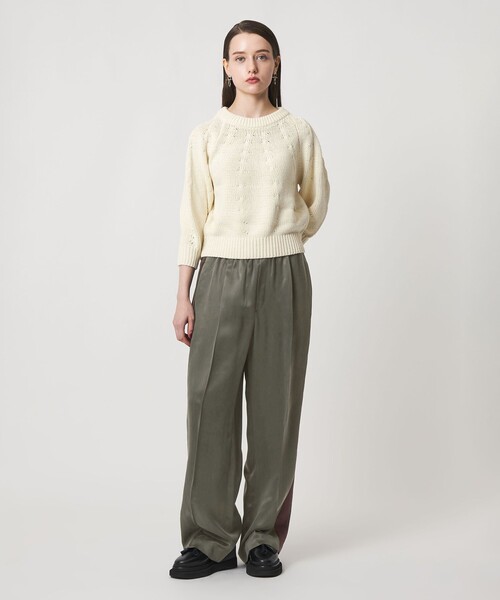 ASTRAET（アストラット） パンツ キュプラ ツイル ソクショウ ワイド