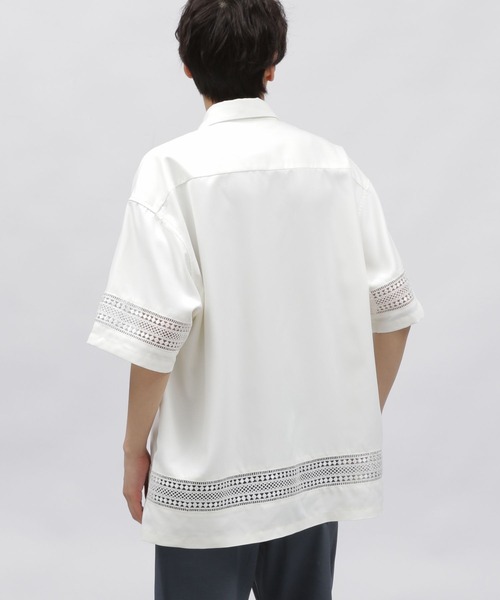 「LAKOLE」 半袖シャツ MEDIUM ブラック メンズ_画像3