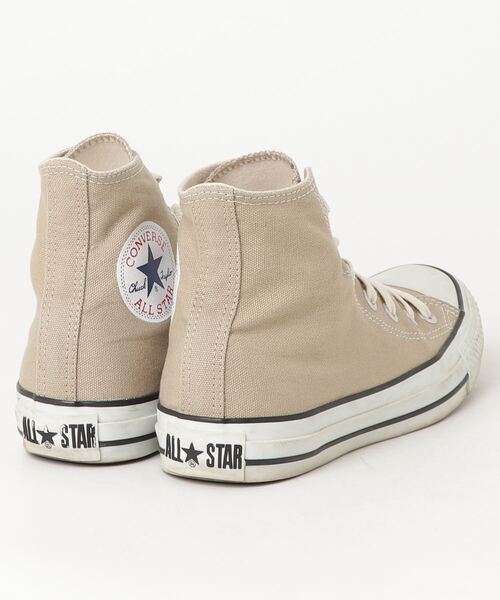 「CONVERSE」 ハイカットスニーカー 24cm ベージュ レディース_画像2