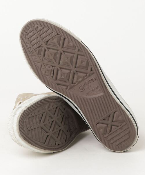 「CONVERSE」 ハイカットスニーカー 24cm ベージュ レディース_画像3
