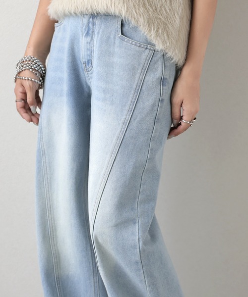 La-gemme（ラジェム） ジーンズ デニム デニムパンツ ハイウエスト