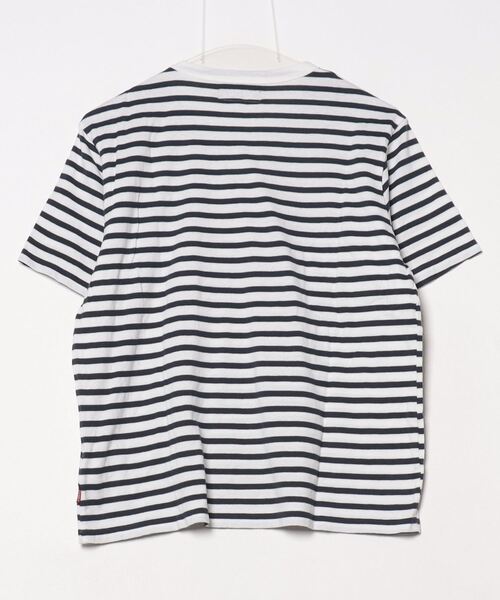 「CLUCT」 ボーダー柄半袖Tシャツ S ネイビー メンズ_画像2