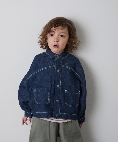 riziere（リジェール） デニムジャケット アウター 配色ステッチ