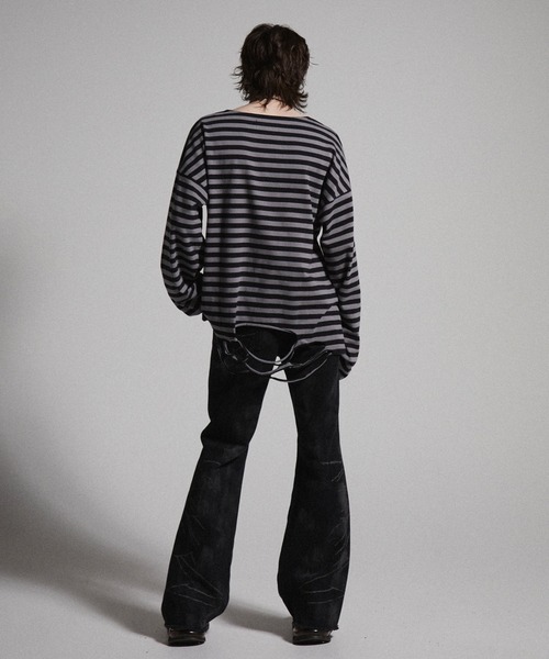 GRANCY ジーンズ 「GRANCY」Crazy Design Skinny Flare Denim Pants