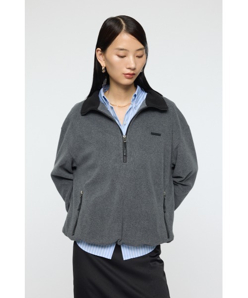 MOUSSY（マウジー） パーカー FLEECE ZIP プルオーバー レディース