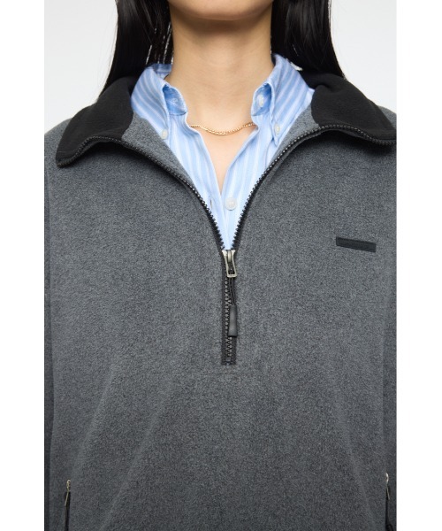 MOUSSY（マウジー） パーカー FLEECE ZIP プルオーバー レディース