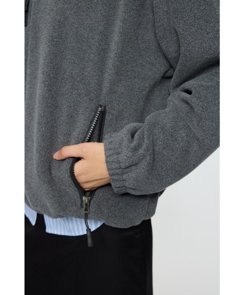 MOUSSY（マウジー） パーカー FLEECE ZIP プルオーバー レディース