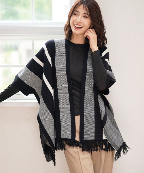 FOUND GOOD（ファウンドグッド） ポンチョ ジャガードポンチョ