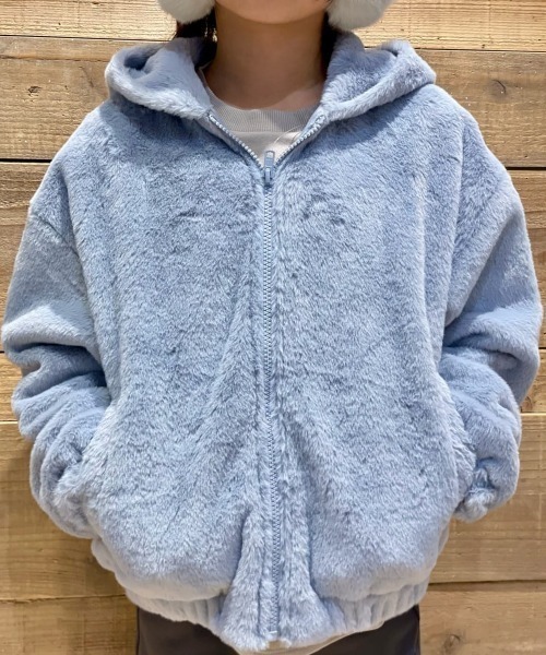 Right-on（ライトオン） ブルゾン アウター 「VIVIAN BLUE」フェイク