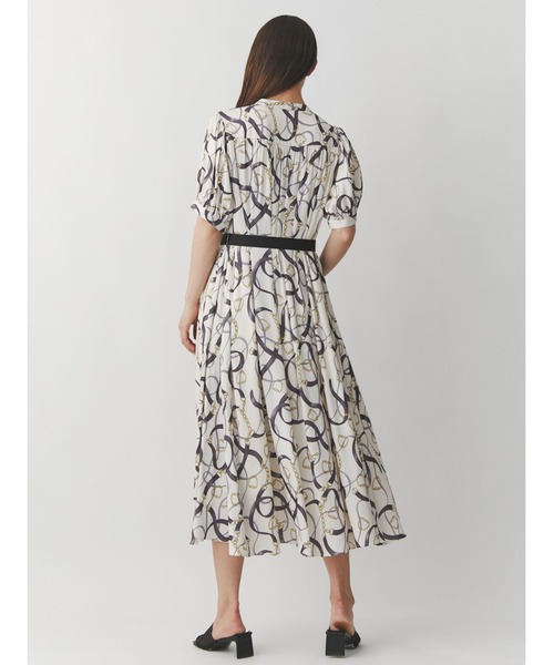 「TONAL」 半袖ワンピース 38 ネイビー レディース_画像5