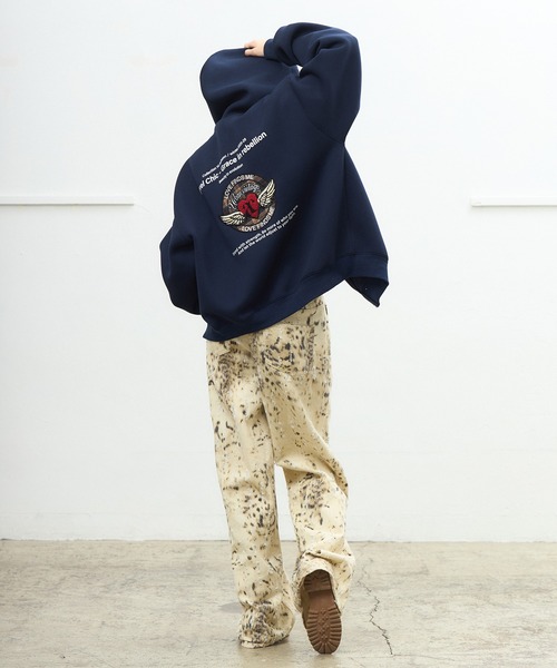 ACLENT（アクレント） パンツ アニマルパターンJ/Wワイドストレート