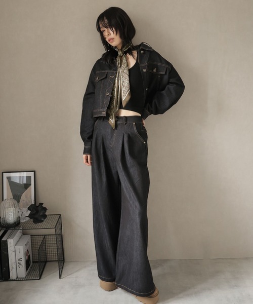 ULYSSES セットアップ 「セットアップ」スカーフ付カラーデニム