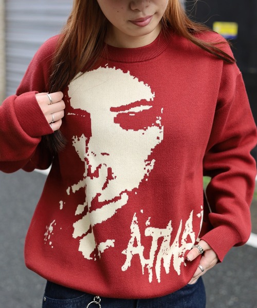 ATMARK ニット セーター 「2サイズ展開 / UNISEX 」ATMARKジャガード 