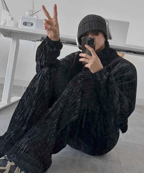 【送料込・新品未使用】ベロア調トラックジャケット/パンツ 上下セットアップ M CERCA｜NOWLE/(M)ベロア調 トラックジャケット&パンツ ラグジュアリー