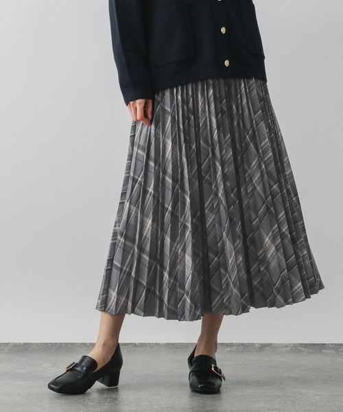 スカート イージーケアプリーツスカート/593329 | GLOBAL WORK | 03