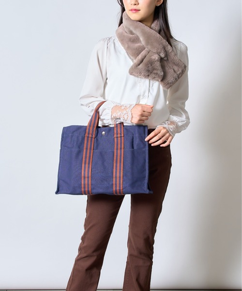 「MAISON BREEZE」 トートバッグ FREE ネイビー レディース_画像2