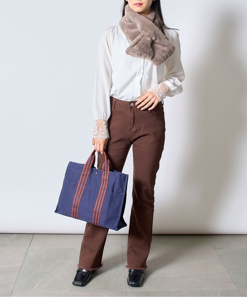 「MAISON BREEZE」 トートバッグ FREE ネイビー レディース_画像4