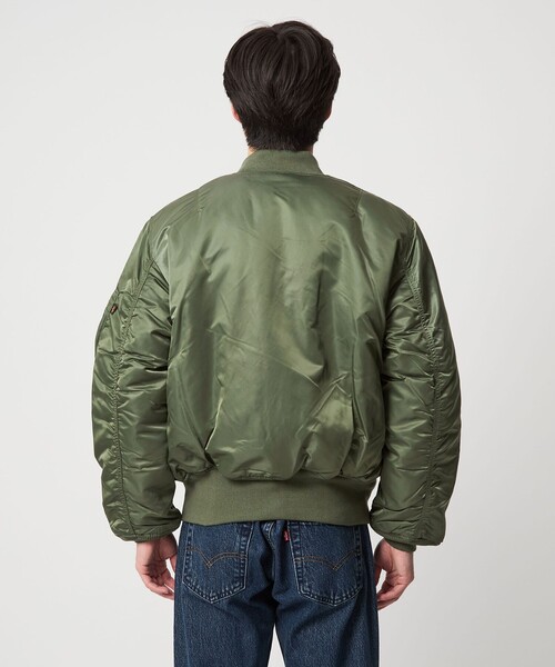 ALPHA INDUSTRIES MA-1フライト ジャケットブルゾン オリーブ Alpha Industries（アルファ・インダストリーズ） コート ジャケット