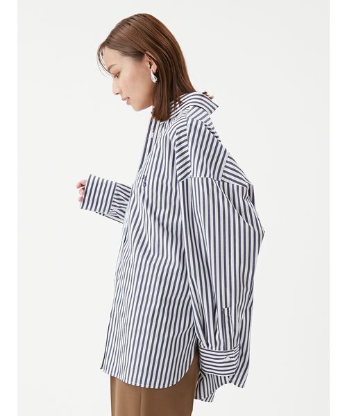 ★ドゥーズィエムクラス★オーバーサイズシャツ カシュクール2wayシャツ Mila Owen｜2WAYカシュクールーオーバーサイズシャツ | Rakuten