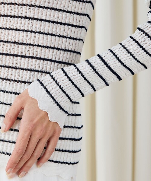 DES PRES（デプレ） 長袖ニット FREE ホワイト レディース : ZOZOTOWN