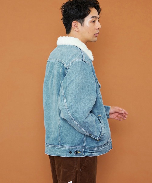 Lee ストームライダー　デニムジャケット ボア襟　丈長 楽天市場】70年代 USA製 Lee リー STORMRIDER ストームライダー ボア