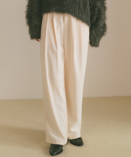 「VANNIE U」 スラックス S ベージュ レディース_画像8