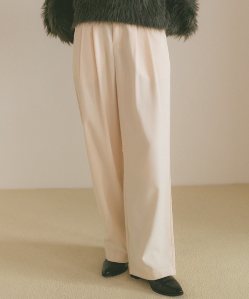 「VANNIE U」 スラックス S ベージュ レディース_画像9