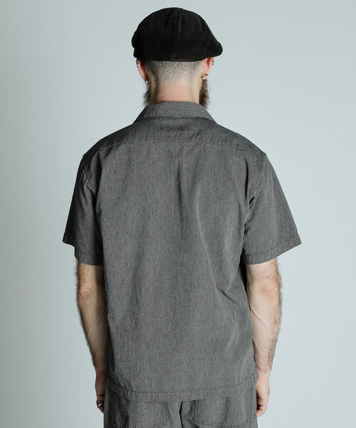 「schott」 半袖シャツ M ブラック メンズ_画像5