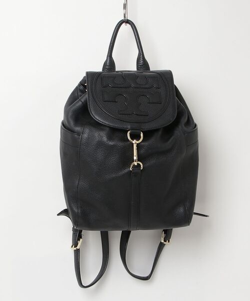 【ほぼ新品】TORY BURCH ボンベ ティー リュック バッグパック 黒 TORY BURCH（トリーバーチ） リュック - ブラック レディース