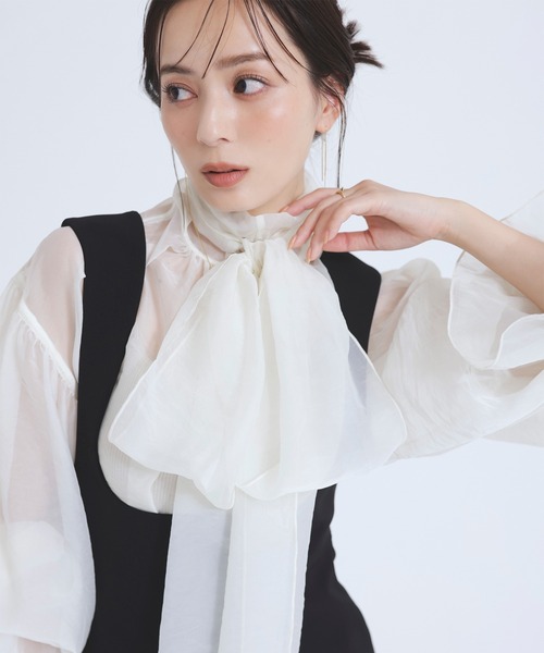 「anuans」 ノースリーブワンピース MEDIUM ベージュ レディースの画像