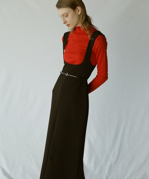 「anuans」 ノースリーブワンピース MEDIUM ベージュ レディースの画像